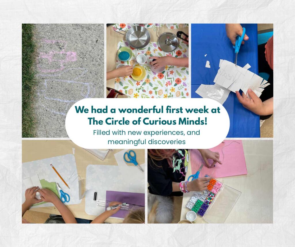We had a wonderful first week at the Circle of Curious Minds in Cochrane! Preschool and After school Care in Cochrane AB